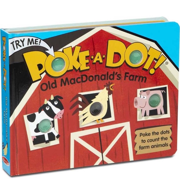Melissa & Doug Book Poke-a-Dot: Old MacDonald’s Farm Board Book pop Buttons - Picture 2 of 7
